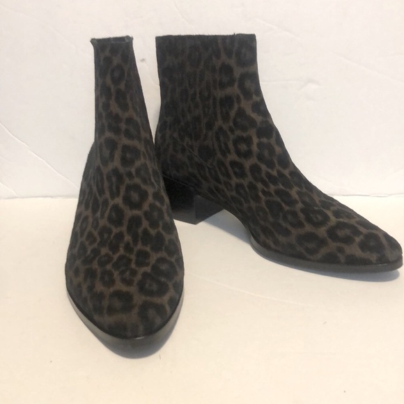 Rag & Bone Women’s Rover Black Cheetah Print Ankle Boots - Picture 2 of 6
